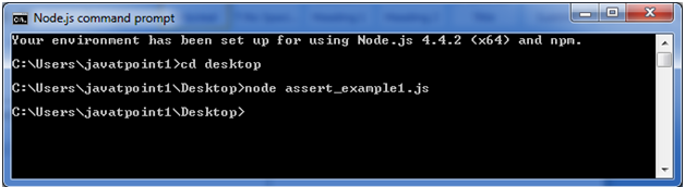 Node.js assert example 1