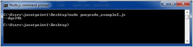Node.js punycode example 2