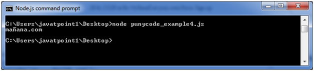 Node.js punycode example 4