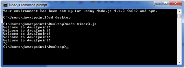 Node.js timer example 3
