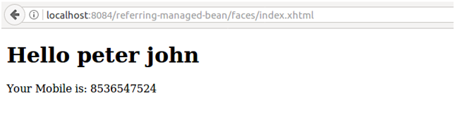 JSF Referencing managed bean method 2
