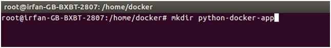 Docker Python application 1
