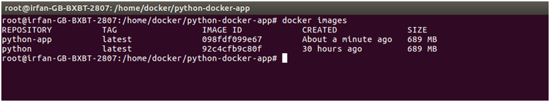 Docker Python application 4