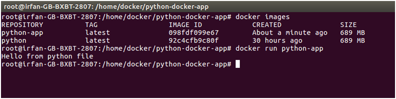 Docker Python application 5