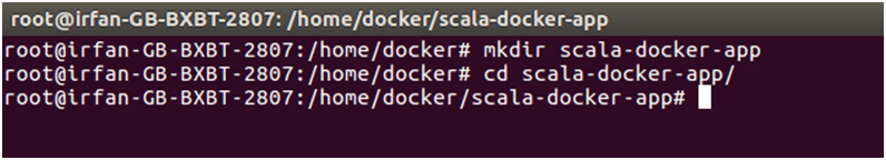 Docker Scala application 2