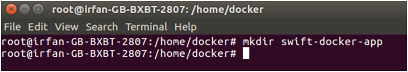 Docker Swift application 1