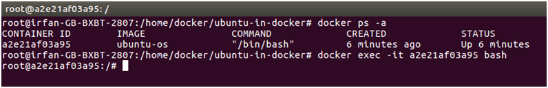Docker Ubuntu application 6