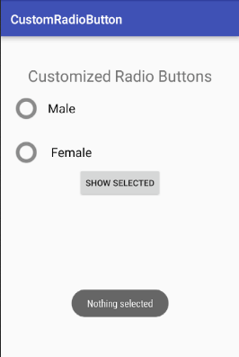 android Custom Radio Button 1