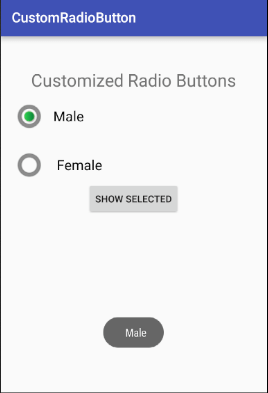 android Custom Radio Button 2