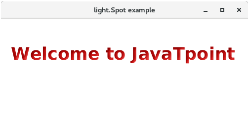 JavaFX Light.Spot Effect
