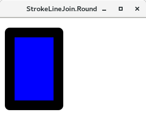 JavaFX Shape Properties Stroke LineJoin Round