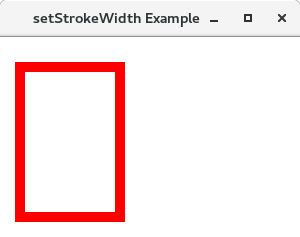 JavaFX Shape Properties strokeWidth Example