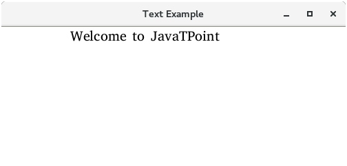 JavaFX Text 2