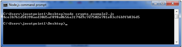 Node.js crypto example 2