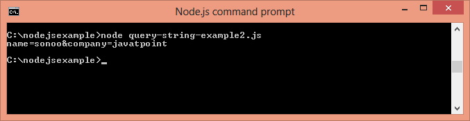Node.js query string example 2