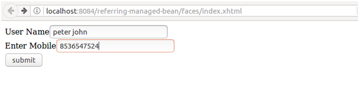 JSF Referencing managed bean method 1